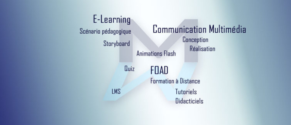 Communication multimedia, FOAD, scénario pédagogique, storyboard, LMS, conception, réalisation, tutoriels, didacticiels, animations Flash