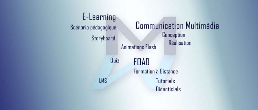 Communication Multimédia, FOAD, scénario pédagogique, storyboard, LMS, tutoriel, didacticiel, conception, réalisation, animation Flash